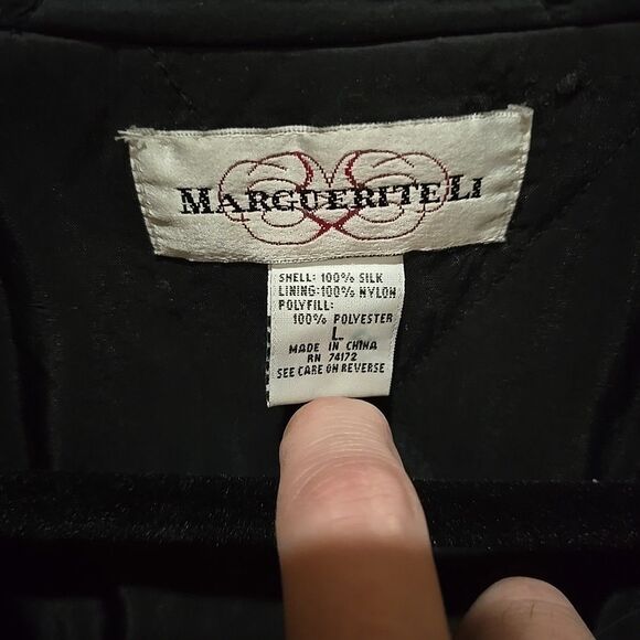 Soft Silk Oversized Zip Jacket SzLg VTG MargueriteLi Quilted Street Money Urban - Picture 5 of 11